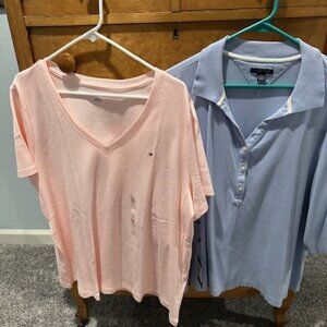 Tommy Hilfiger Short and Long Sleeve T-shirt.  Short Sleeve NWT Size 2X
